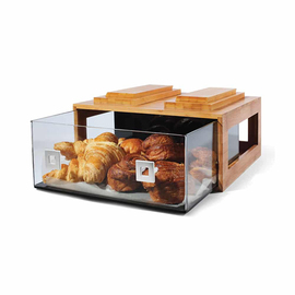 Buffetvitrine | Gebäckkasten Bambus 406 mm x 394 mm H 197 mm Produktbild