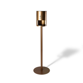 Desinfektionsmittelspender mit Sensor Standmodell bronzefarben inkl. Desinfektionsmittel 5 x 1 ltr Produktbild