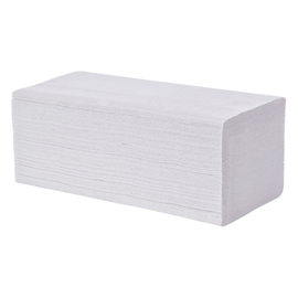 Falthandtücher | Palettenbezug Recyclingpapier weiß 2-lagig 250 mm x 230 mm N-Falz Produktbild