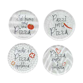 Pizzateller Set CINZIA CI08404M167 | Porzellan 4-teilig Ø 330 mm Produktbild