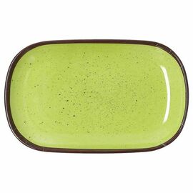 Servierplatte COLOURFUL oval grün 112 mm x 182 mm Produktbild