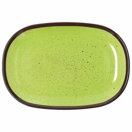 Sevierplatte COLOURFUL oval grün 160 mm x 237 mm Produktbild