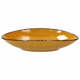Teller oval Ø 215 mm Porzellan gelb | 120 mm Produktbild