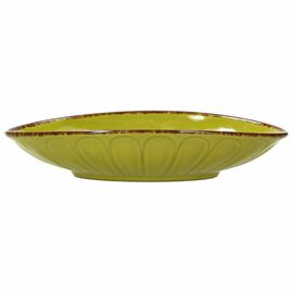 Teller oval Ø 215 mm Porzellan grün | 120 mm Produktbild