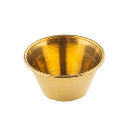 Ramekin | Schälchen 60 ml Ø 38 mm | 65 mm H 30 mm | Edelstahl goldfarben Produktbild
