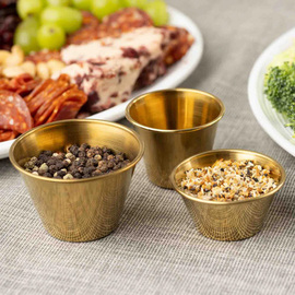 Ramekin | Schälchen 60 ml Ø 38 mm | 65 mm H 30 mm | Edelstahl goldfarben Produktbild 1 S