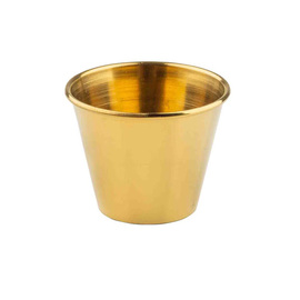 Ramekin | Schälchen 75 ml Ø 38 mm | 65 mm H 45 mm | Edelstahl goldfarben Produktbild