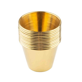 Ramekin | Schälchen 75 ml Ø 38 mm | 65 mm H 45 mm | Edelstahl goldfarben Produktbild 1 S
