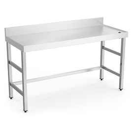 Arbeitstisch | Aufkantung | Rand | Abflussöffnung | 1000 mm x 600 mm H 850 mm Produktbild