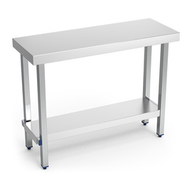 Arbeitstisch Edelstahl klappbar mit Grundboden | 1100 mm x 400 mm H 860 mm Produktbild