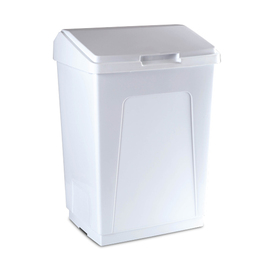 Plastikmülleimer 55 Liter, weiß, 420 x 320 x H 600 Produktbild