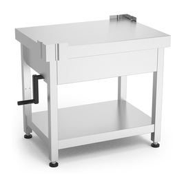 Maschinentisch höhenverstellbar mit Grundboden | 721 mm x 521 mm H 672 - 872 mm Produktbild