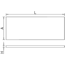 Ablageboden aus Edelstahl für Regale, Stahldicke 1,5 mm 1200x500x35 mm Produktbild 2 S
