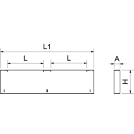 Zentralfuß IMAGINE GN 325x53x210 mm Produktbild 2 S