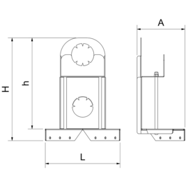 Schinkenhalter zur Hackblockbefestigung Produktbild 2 S
