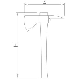 Kühlzellenaxt L 39 cm Grifffarbe rot Produktbild 2 S