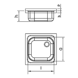 Mobiler Spültisch mit 1 Becken | Abtropffläche rechts | 800 mm x 500 mm H 850 mm Produktbild 2 S
