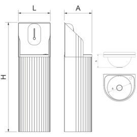 Elektronisches 3D Handwaschbecken Produktbild 2 S