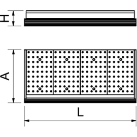Fischtheke aus Edelstahl 1950 x 950 x H 270 mm Produktbild 2 S