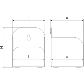 Tisch- oder Wandhalterung für Flasche mit hydroalkoholischem Gel Produktbild 2 S
