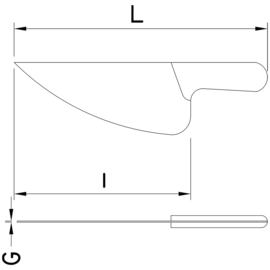 Fischmesser | Klingenlänge 32 cm L 44 cm Produktbild 2 S