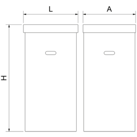 Eventmülleimer aus Karton 128 ltr Produktbild 2 S