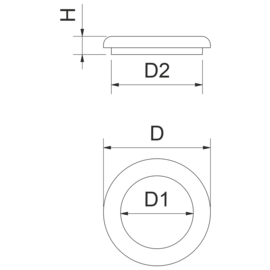 Gummiring für Abfalltrichter, grün Produktbild 2 S
