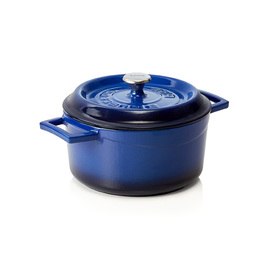 Cocotte Ø 210 mm 2,8 ltr blau Gusseisen emailliert | induktionsgeeignet Produktbild