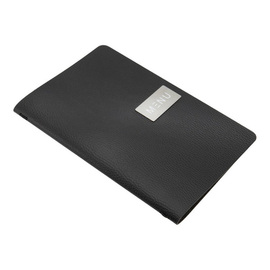 Speisekarte RAW DIN A5 Leder schwarz mit Aufschrift "MENU" inkl. Einlage Produktbild