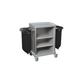 Zimmerservicewagen ESSENTIAL-V1 | grau  | 1061 mm x 571 mm H 1290 mm Produktbild