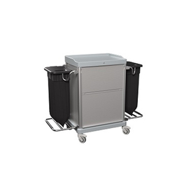 Zimmerservicewagen ESSENTIAL-V6 | grau  | 1061 mm x 571 mm H 1290 mm Produktbild