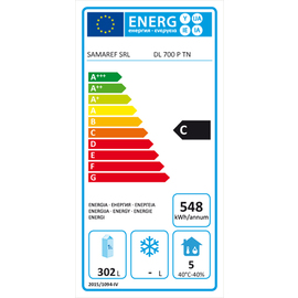 Bäckereikühlschrank DL 700 P TN mit Volltür | 630 ltr für 20 Bleche à 600 x 400 mm Produktbild 1 S