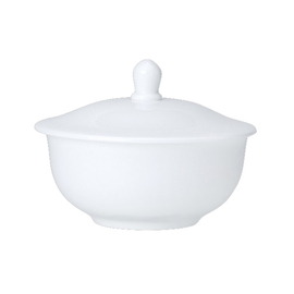 Zuckerdose mit Deckel COUPE WHITE Bone China 0,25 ltr Produktbild