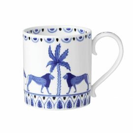 Becher SULTAN`S GARDEN BLUE Bone China 350 ml Löwe Produktbild