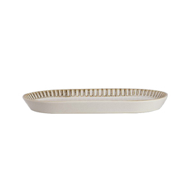 Servierplatte ADELAIDE Porzellan oval | 184 mm x 121 mm Produktbild 1 S