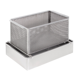 Auffänger mit Sieb, Edelstahl, Ø 310 x H 210 mm für MINI-FLOTT Produktbild
