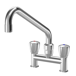 Zweigriffmischer GASTRO Zweiloch A 450 mm Auslaufhöhe 210 mm Produktbild
