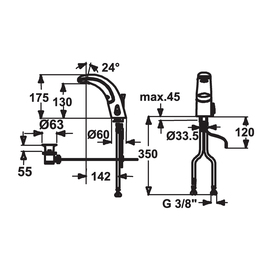 Sensormischer TRONIC batteriebetrieben Niederdruck Produktbild 1 S