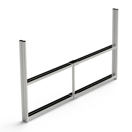 Buffettisch klappbar schwarz | quadratisch 800 mm x 800 mm H 750 mm Produktbild 5 S