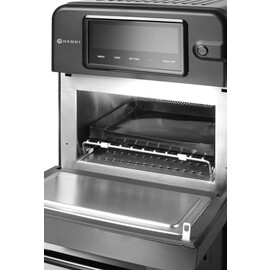 Hochgeschwindigkeits-Backofen CombiTurbo | 18L | Schwarz | 230V/3000W | 402x735x(H)608mm Produktbild 3 S