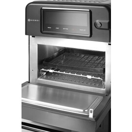 Hochgeschwindigkeits-Backofen CombiTurbo | 18L | Schwarz | 230V/3000W | 402x735x(H)608mm Produktbild 4 S