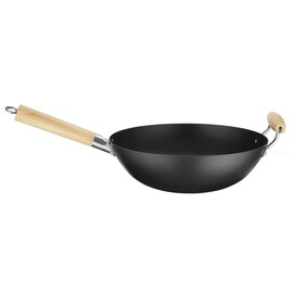 Wok mit Holzgriff | Ø324x565mm Produktbild 2 S