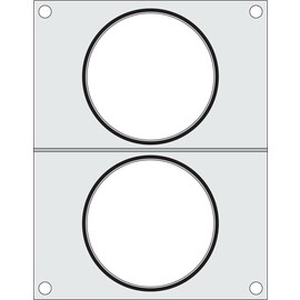 Matrize für Versiegelungsmaschine | zwei runde Behälter (¸115 mm) Produktbild