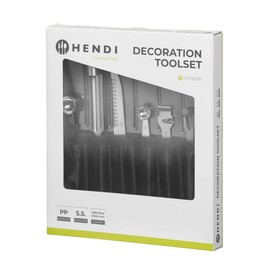 Dekoriermesserset - 6-teilig | Schwarz | 280x100x(H)50mm Produktbild 3 S