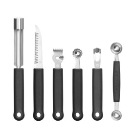 Dekoriermesserset - 6-teilig | Schwarz | 280x100x(H)50mm Produktbild