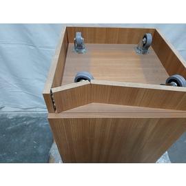 B-WARE | Serviceschrank nussbaumfarben 450 mm  x 480 mm  H 950 mm mit 1 Schublade mit Flügeltür Produktbild 1 S