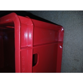 B-WARE | Fleischkiste Polyethylen rot 38 ltr  | 600 mm  x 400 mm  H 200 mm Produktbild 1 S